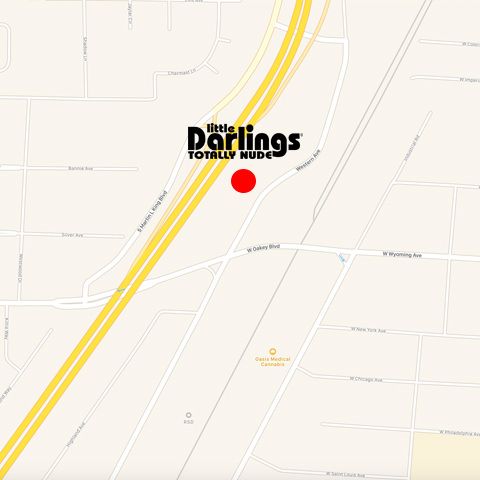 Little Darlings Las Vegas Directions on Google Map