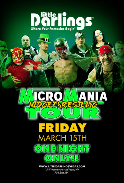 Micro Mania Midget Wrestling Tour at a fully nude strip club in Las Vegas