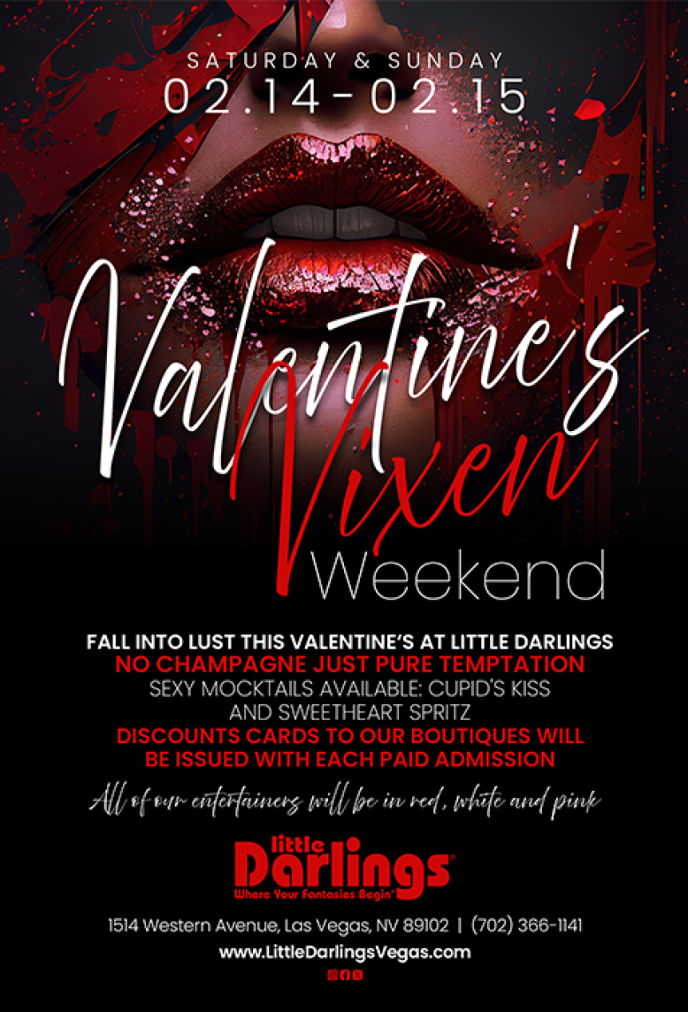 Valentine&#039;s Vixen Weekend at a fully nude strip club in Las Vegas