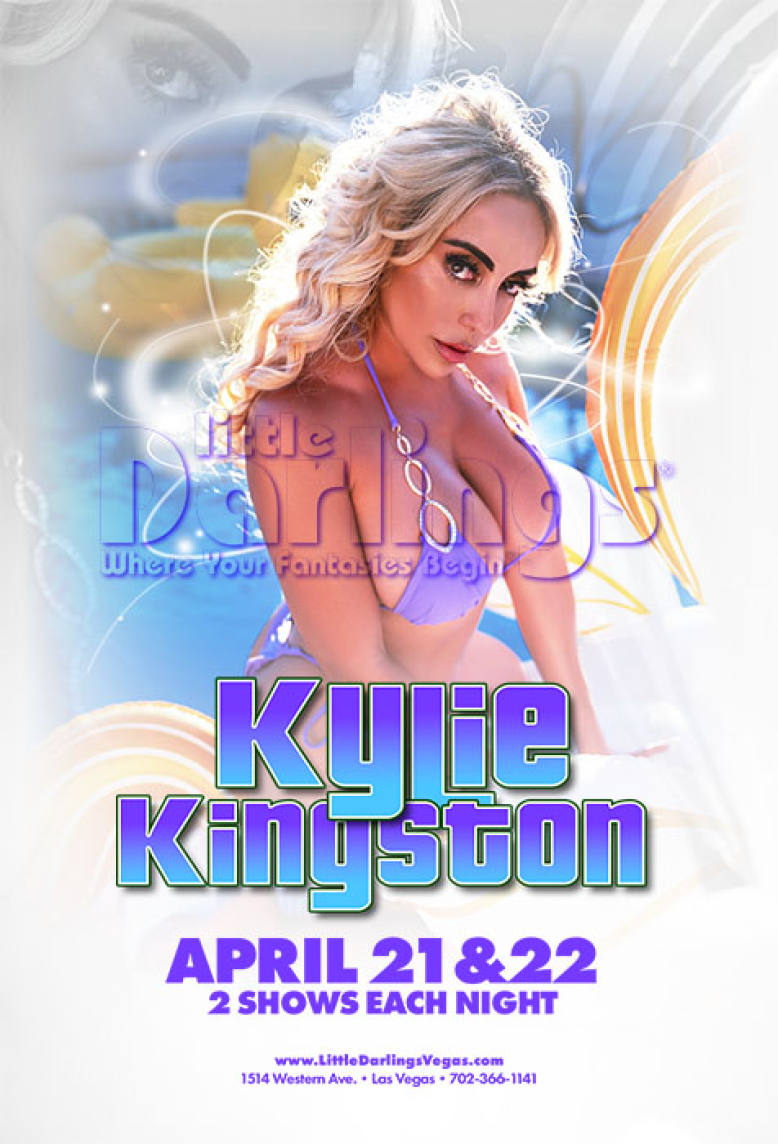 Kylie Kingston performing live at a fully nude strip club in Las Vegas