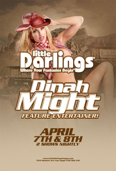 Dinah Might performing live at a fully nude strip club in Las Vegas