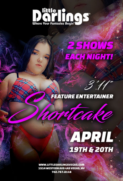Featuring Shortcake at a fully nude strip club in Las Vegas