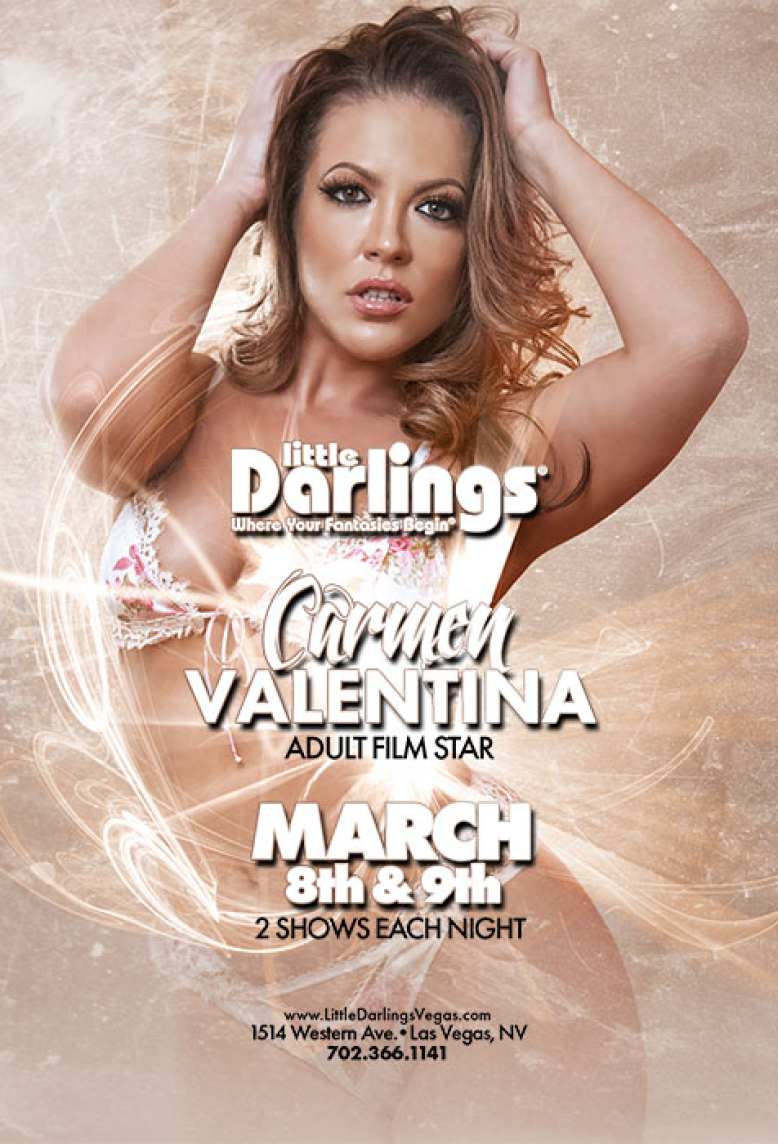 Featuring Adult Film Star Carmen Valentina at a fully nude strip club in Las Vegas