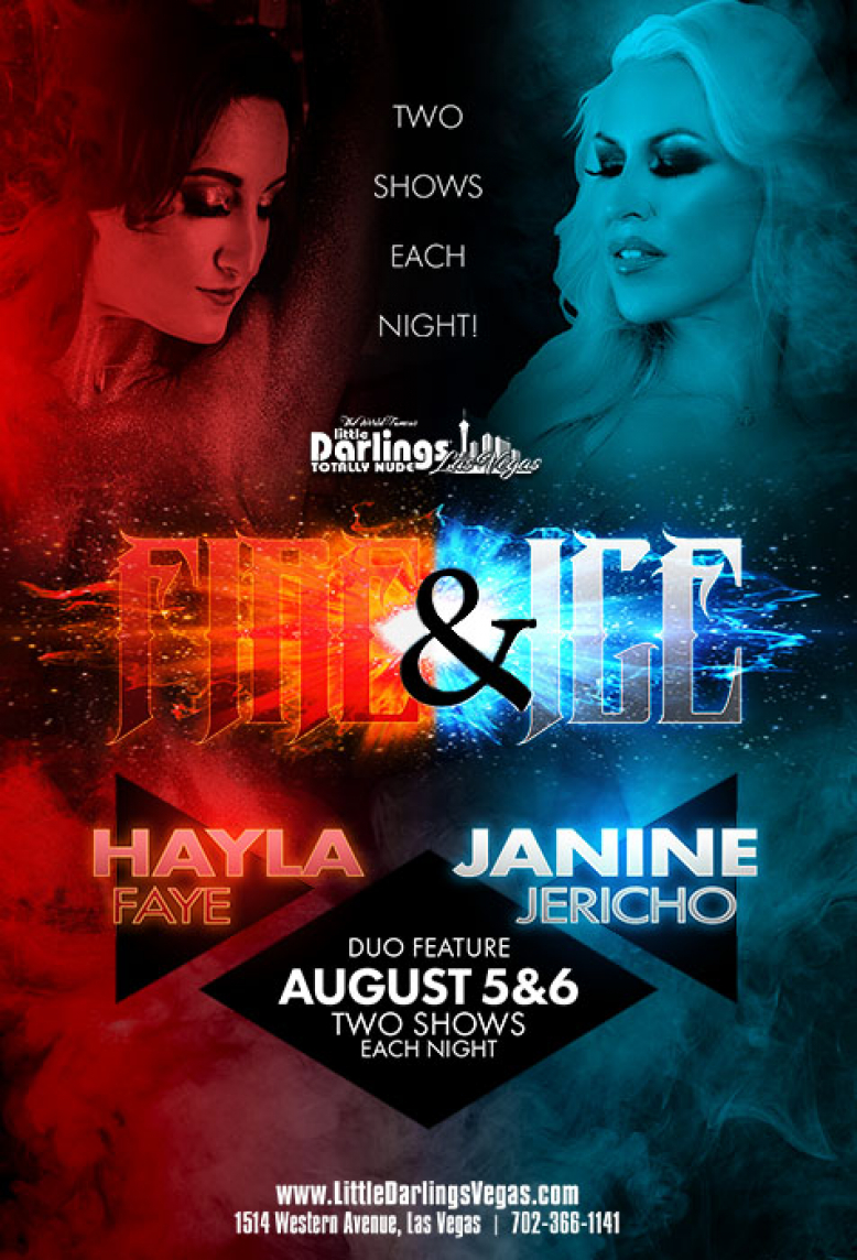 Hayla Faye &amp; Janine Jericho Performing Live at Fully Nude Stripclub in Las Vegas